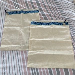 Tory Burch Miller sandal duster bags.